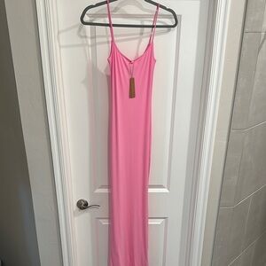 Skims Long Slip Dress x Soft Lounge Collection